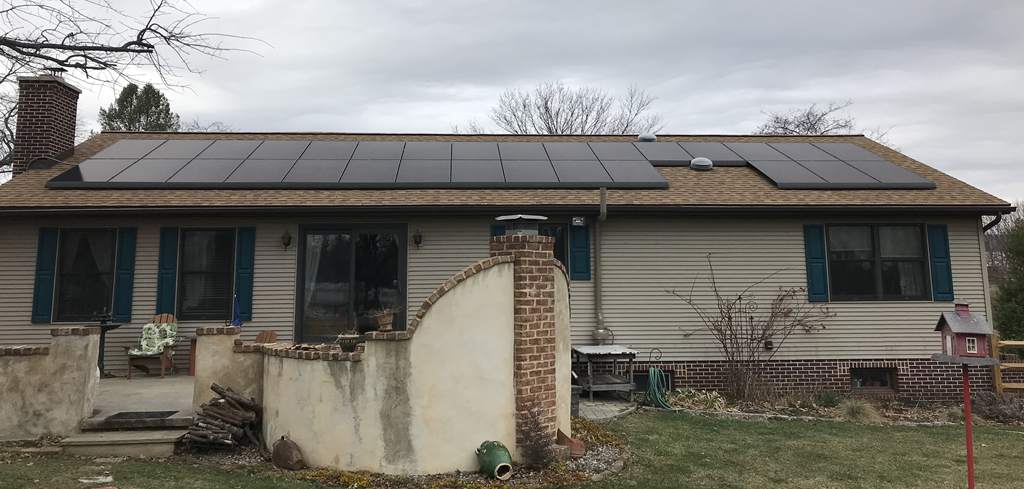 Housefront Solar Panels
